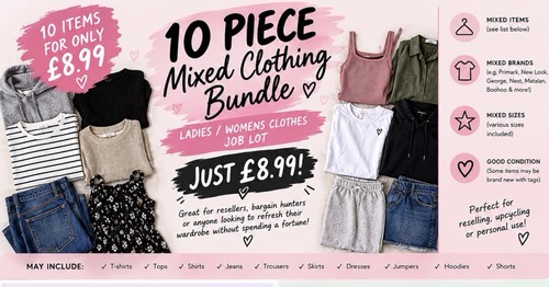 Piece mixed clothing bundle - mixed,